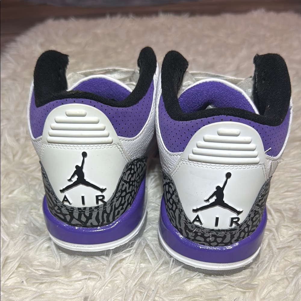 Jordan Purple and White Sneakers